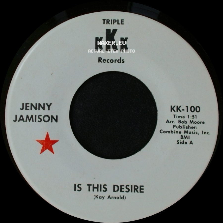 Jenny Jamison - Is This Desire / Don't Invite Us To The Same Party side A