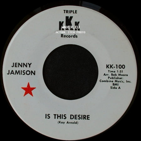 Jenny Jamison - Is This Desire / Don't Invite Us To The Same Party side A
