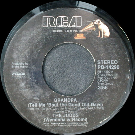 The Judds (Wynonna & Naomi) - Grandpa (Tell Me 'bout The Good Old Days) / Drops Of Water side A