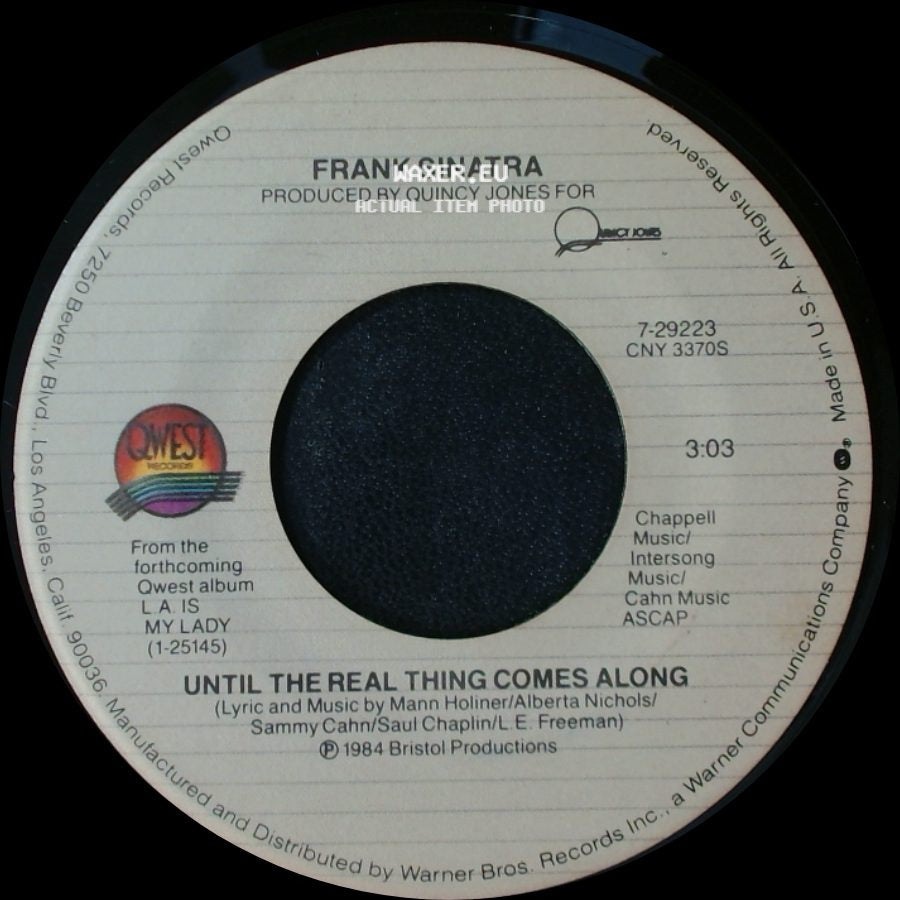 Frank Sinatra - Until The Real Thing Comes Along / L.A. Is My Lady side A