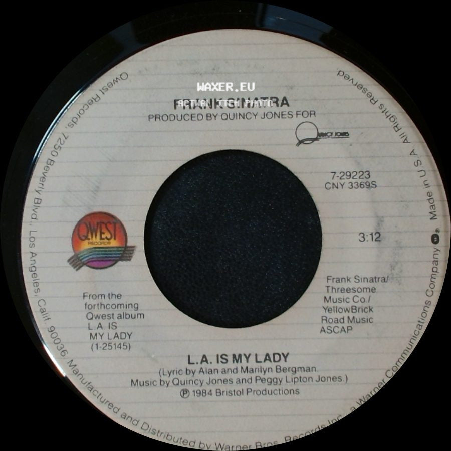 Frank Sinatra - Until The Real Thing Comes Along / L.A. Is My Lady side B