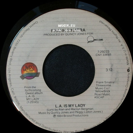 Frank Sinatra - Until The Real Thing Comes Along / L.A. Is My Lady side B
