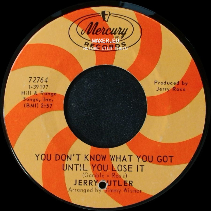 Jerry Butler - Lost / You Don't Know What You Got Until You Lose It side B