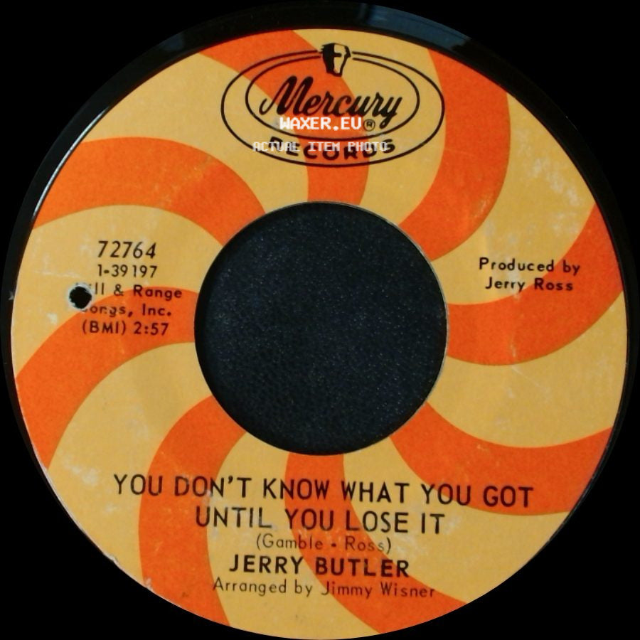 Jerry Butler - Lost / You Don't Know What You Got Until You Lose It side B