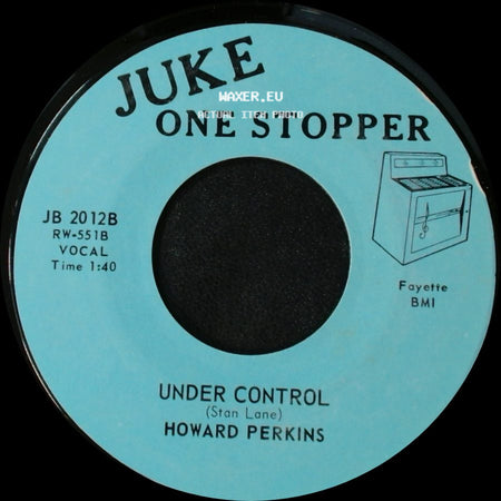 Howard Perkins - Johnny Overload / Under Control side B