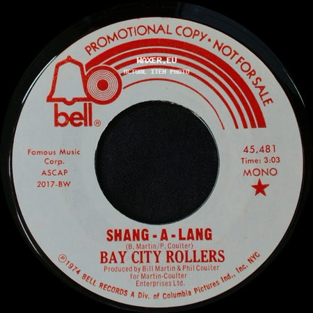 Bay City Rollers - Shang-A-Lang / Shang - A - Lang side A