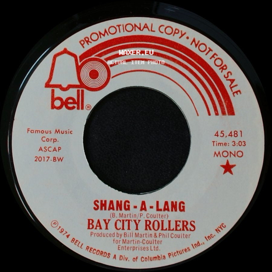 Bay City Rollers - Shang - A - Lang / Shang - A - Lang side A