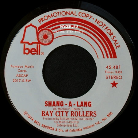 Bay City Rollers - Shang - A - Lang / Shang - A - Lang side B