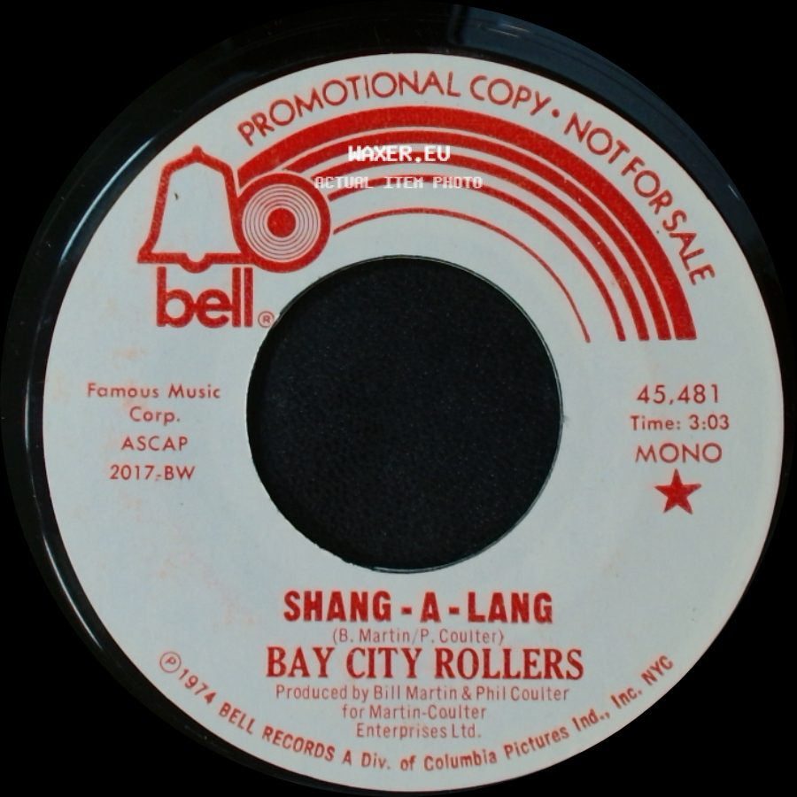Bay City Rollers - Shang - A - Lang / Shang-A-Lang side A