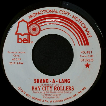 Bay City Rollers - Shang-A-Lang / Shang-A-Lang side B