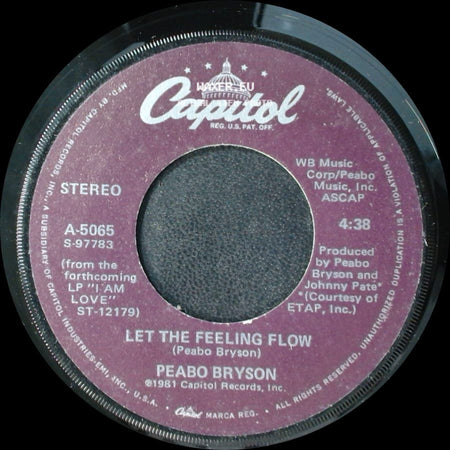 Peabo Bryson - Let The Feeling Flow / Move Your Body side A