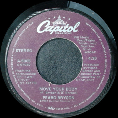 Peabo Bryson - Let The Feeling Flow / Move Your Body side B