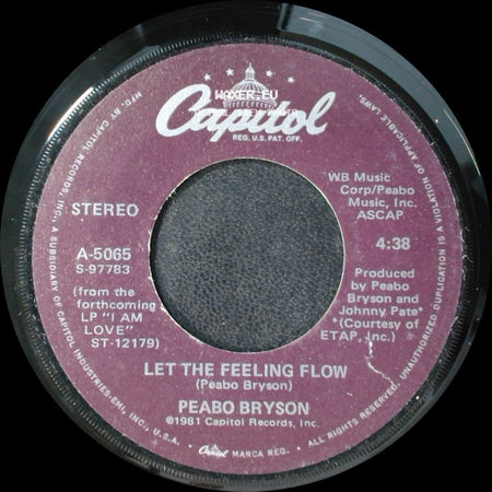 Peabo Bryson - Let The Feeling Flow / Move Your Body side A