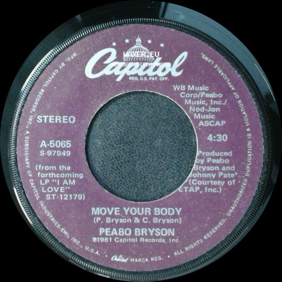 Peabo Bryson - Let The Feeling Flow / Move Your Body side B