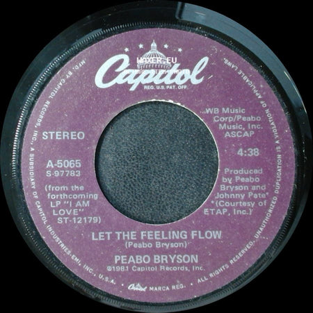Peabo Bryson - Let The Feeling Flow / Move Your Body side A