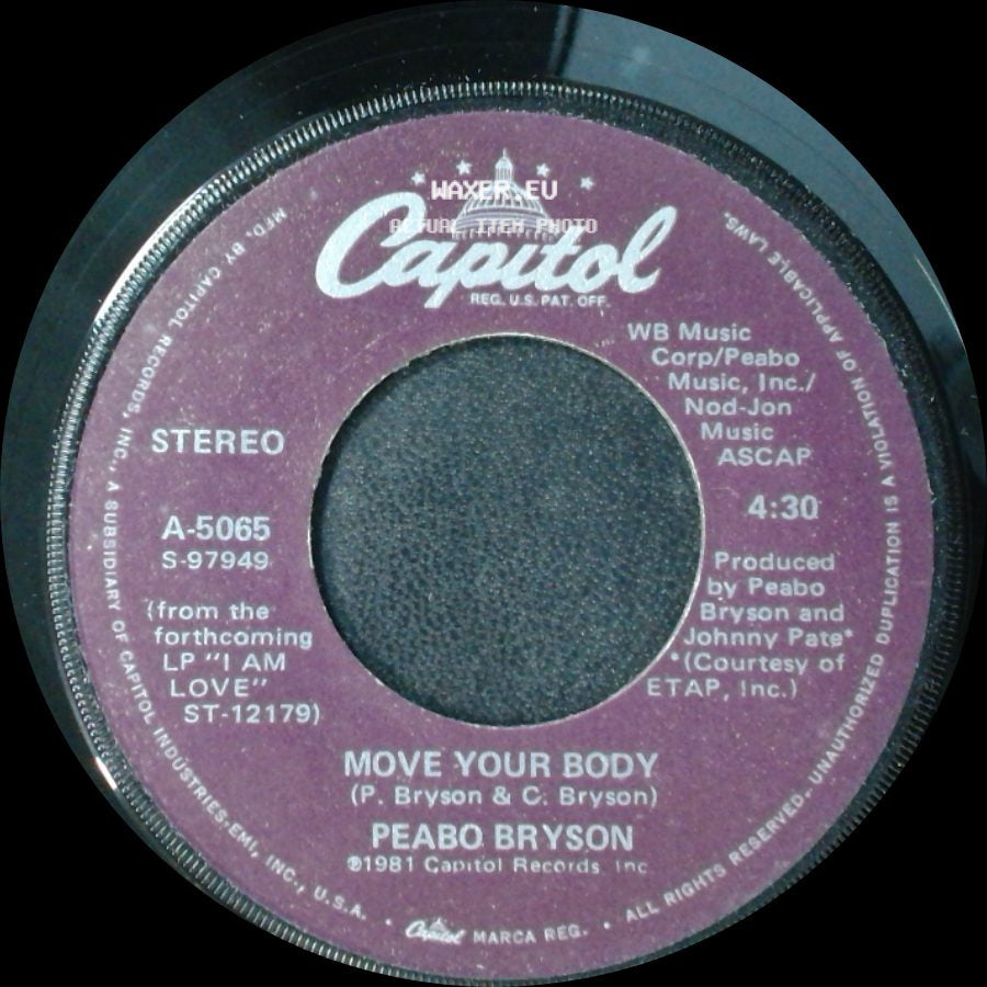 Peabo Bryson - Let The Feeling Flow / Move Your Body side B