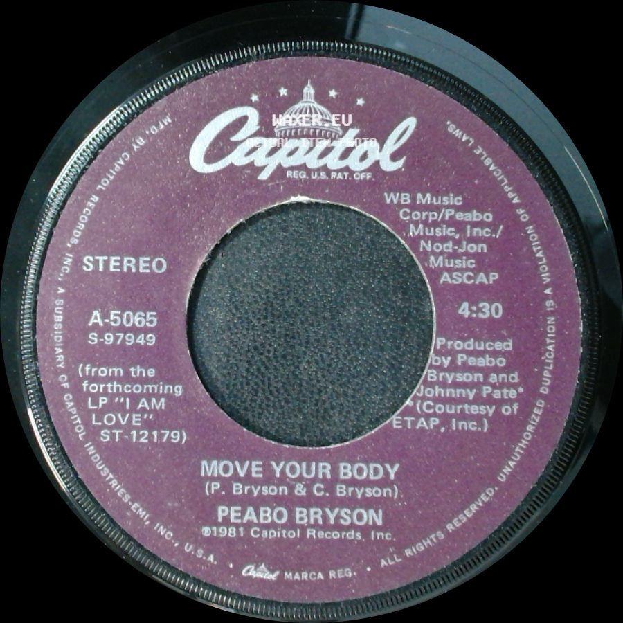 Peabo Bryson - Let The Feeling Flow / Move Your Body side B