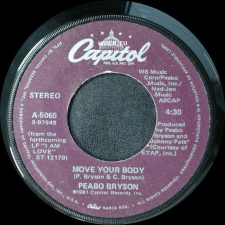 Peabo Bryson - Let The Feeling Flow / Move Your Body side B