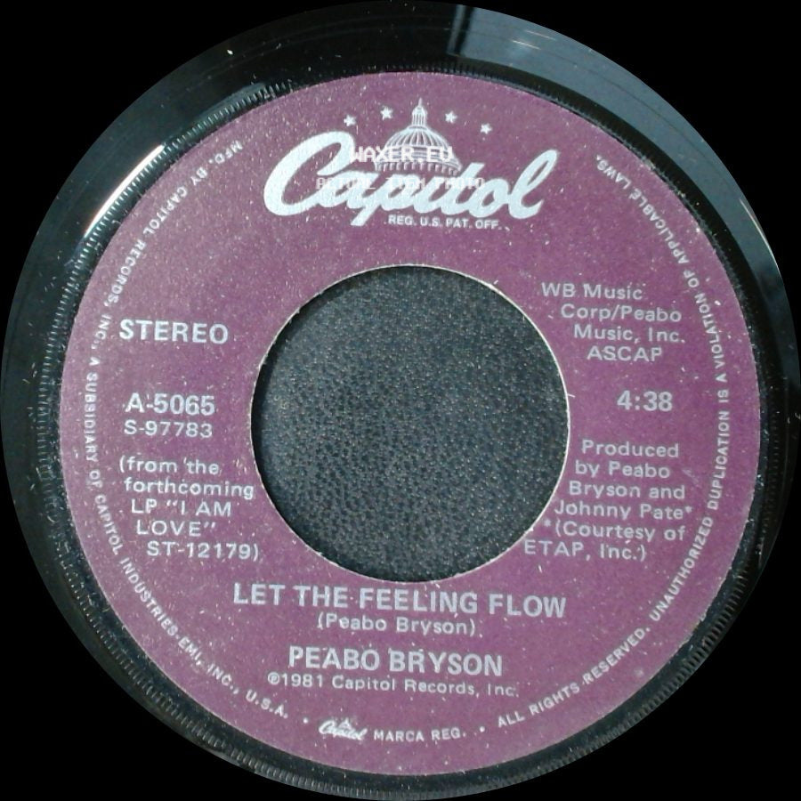 Peabo Bryson - Let The Feeling Flow / Move Your Body side A