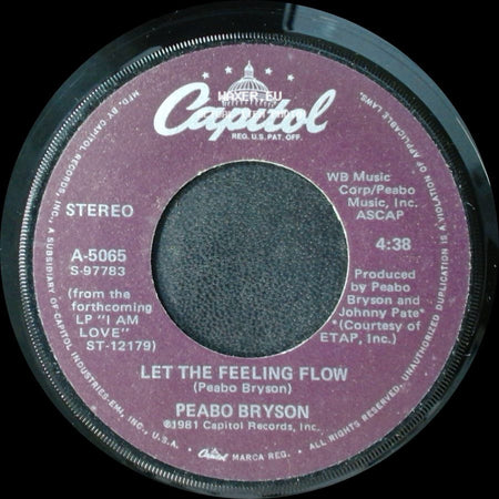 Peabo Bryson - Let The Feeling Flow / Move Your Body side A
