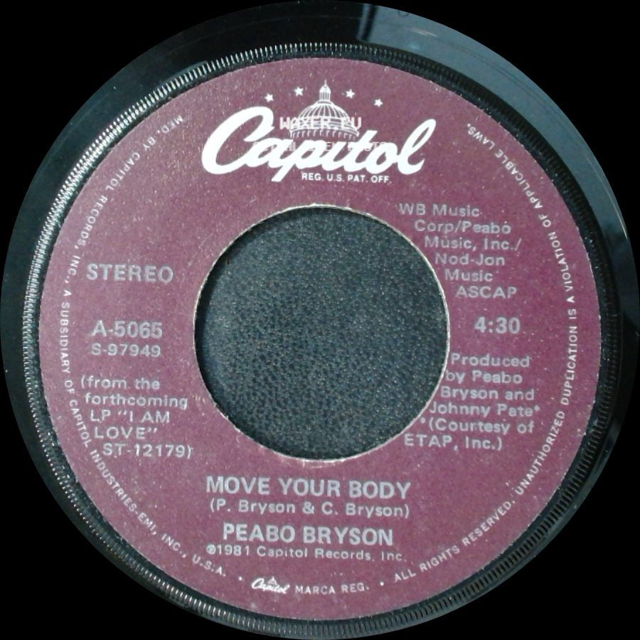Peabo Bryson - Let The Feeling Flow / Move Your Body side B