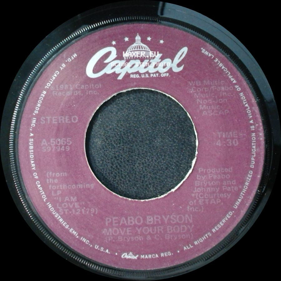 Peabo Bryson - Move Your Body / Let The Feeling Flow side A