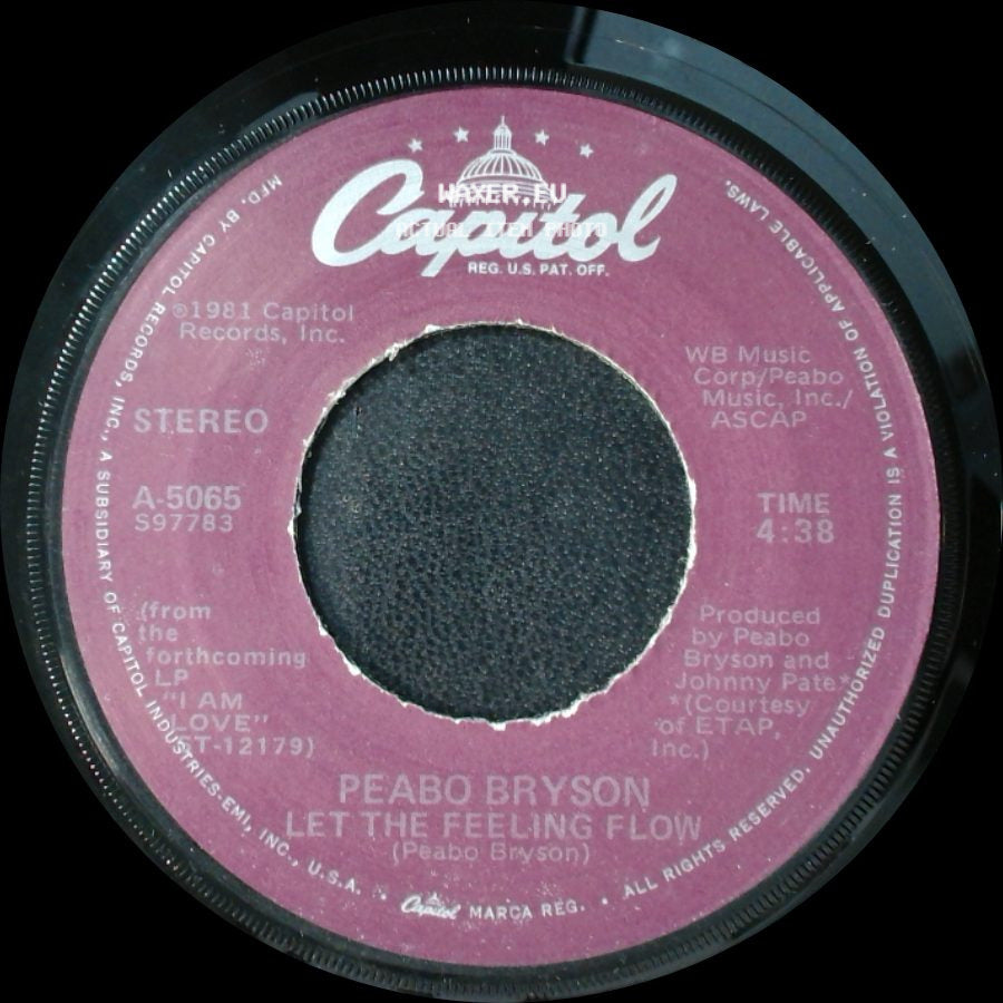 Peabo Bryson - Move Your Body / Let The Feeling Flow side B