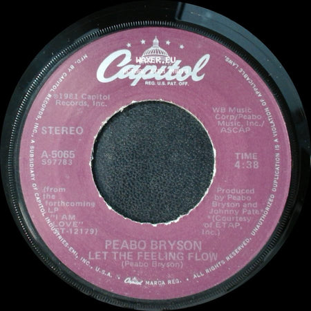 Peabo Bryson - Move Your Body / Let The Feeling Flow side B