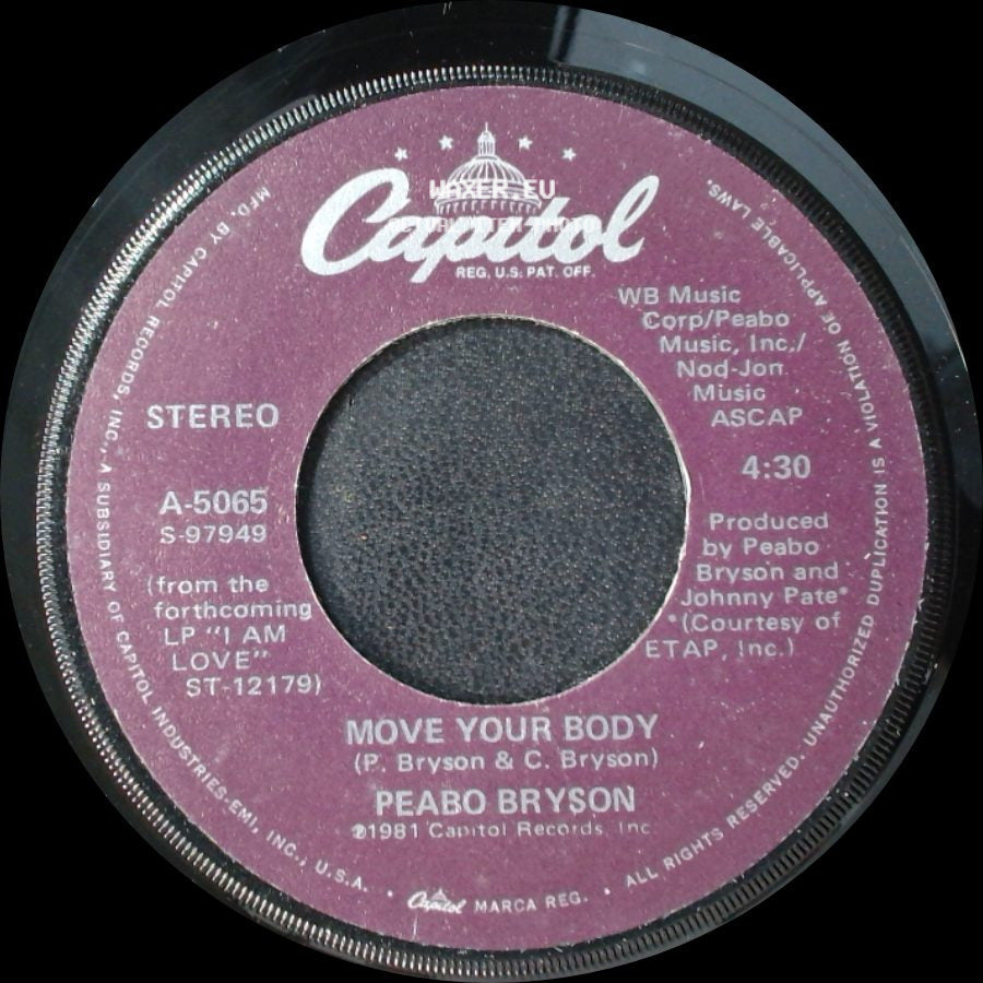 Peabo Bryson - Move Your Body / Let The Feeling Flow side A