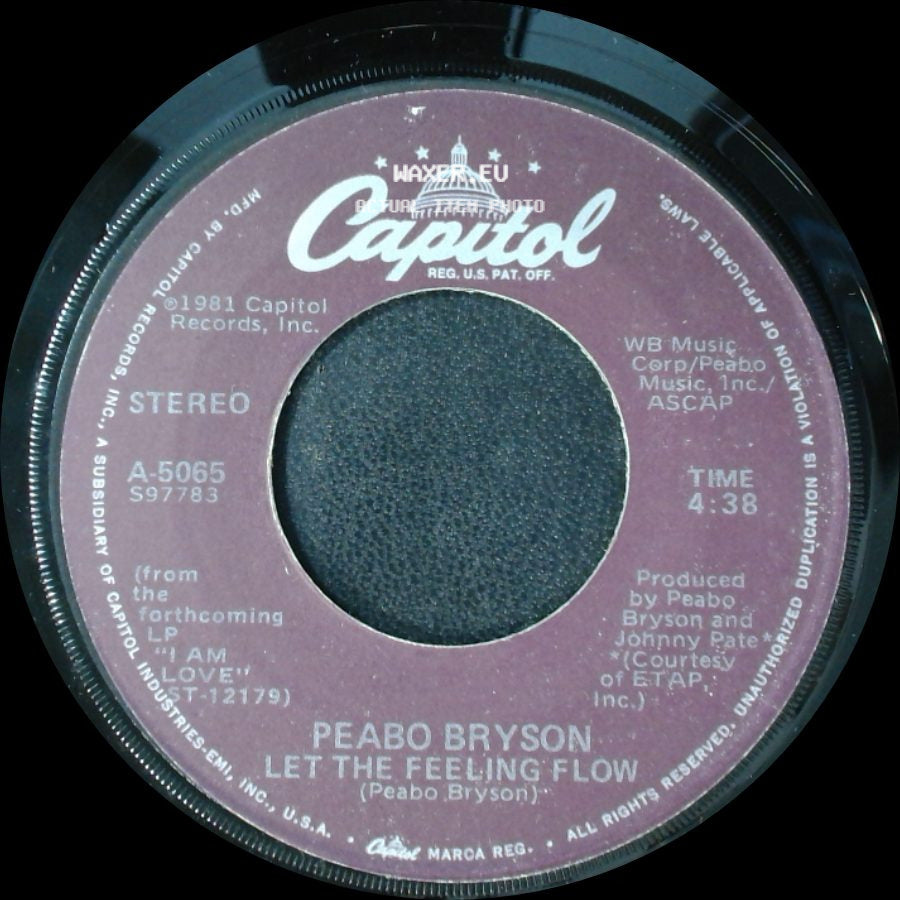 Peabo Bryson - Let The Feeling Flow / Move Your Body side A
