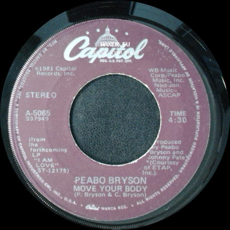 Peabo Bryson - Let The Feeling Flow / Move Your Body side B
