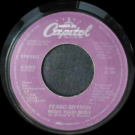Peabo Bryson - Move Your Body / Let The Feeling Flow side A