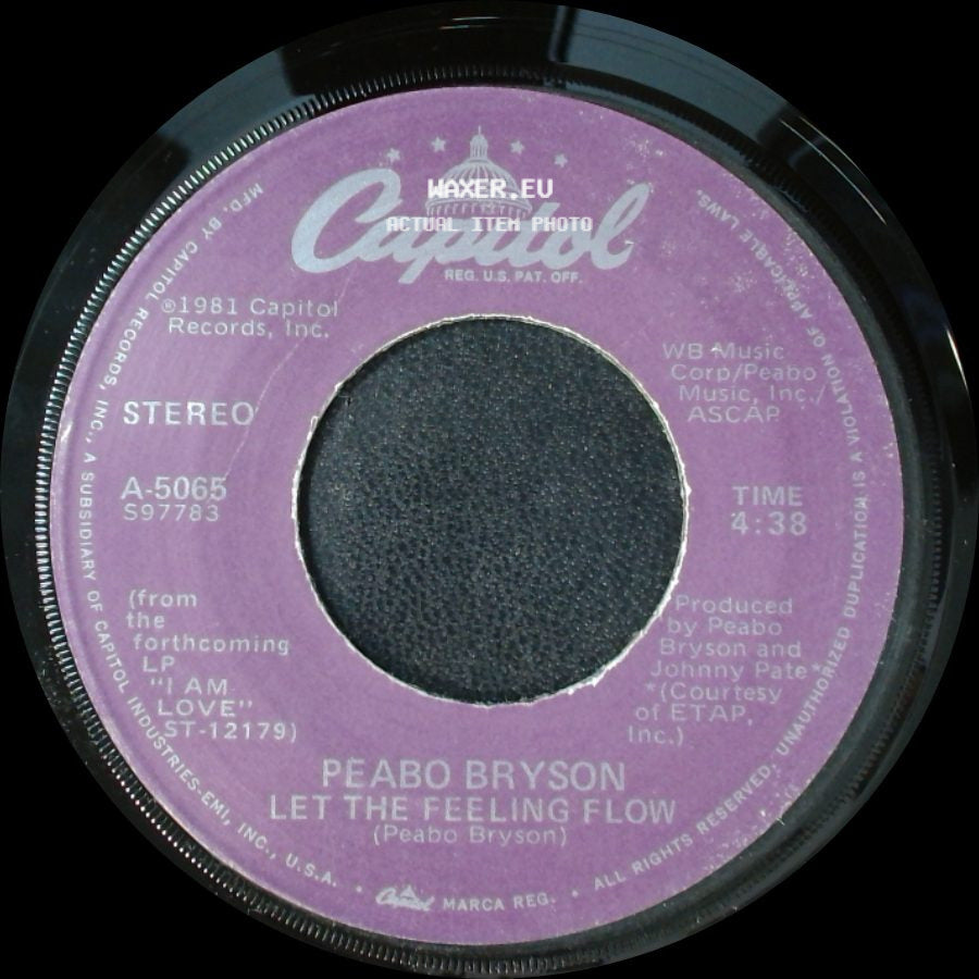 Peabo Bryson - Move Your Body / Let The Feeling Flow side B