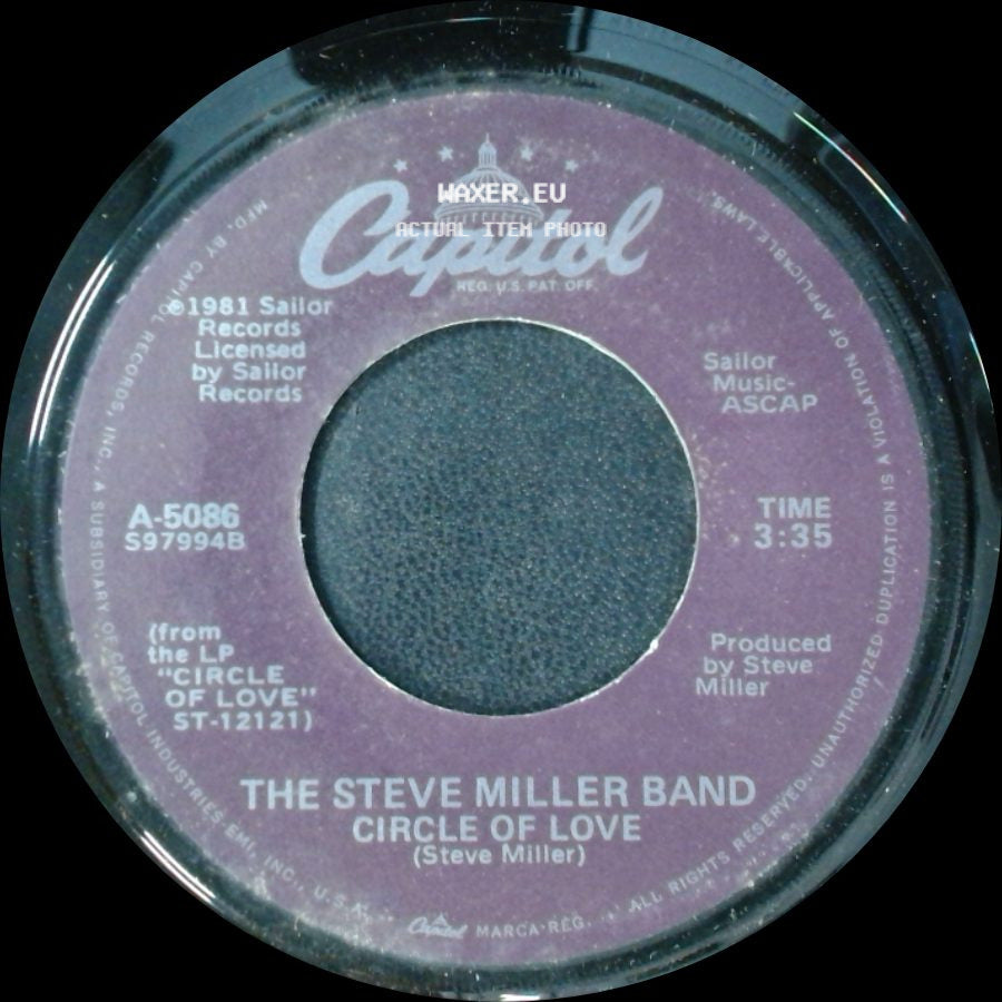 The Steve Miller Band - Circle Of Love / Circle Of Love (Instrumental Version) side A
