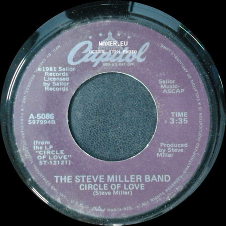 The Steve Miller Band - Circle Of Love / Circle Of Love (Instrumental Version) side A