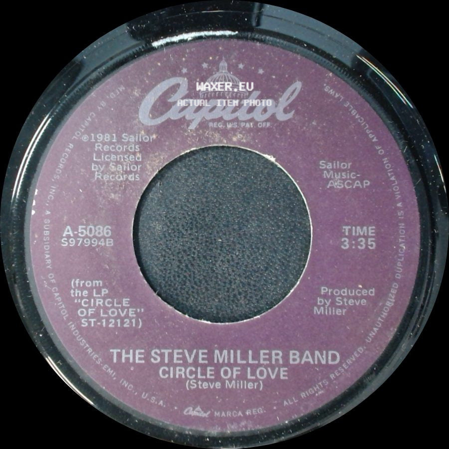 The Steve Miller Band - Circle Of Love / Circle Of Love (Instrumental Version) side A