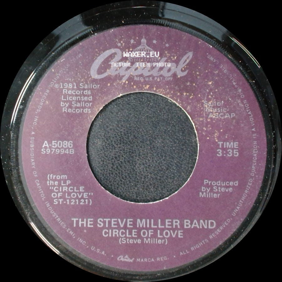 The Steve Miller Band - Circle Of Love (Instrumental Version) / Circle Of Love side B