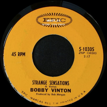 Bobby Vinton - Strange Sensations / Take Good Care Of My Baby side A