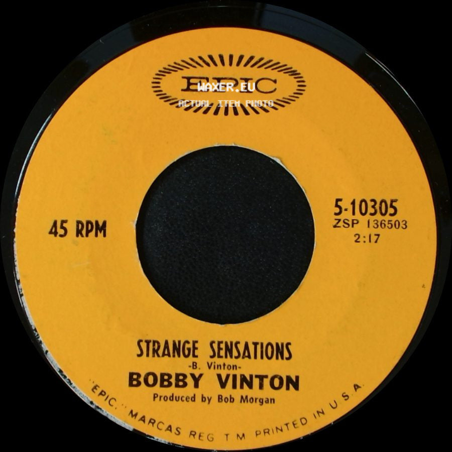 Bobby Vinton - Strange Sensations / Take Good Care Of My Baby side A