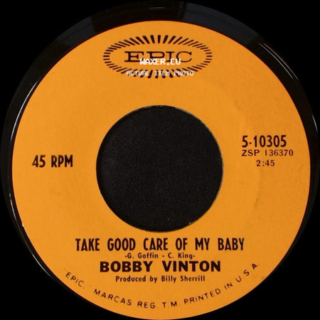 Bobby Vinton - Strange Sensations / Take Good Care Of My Baby side B