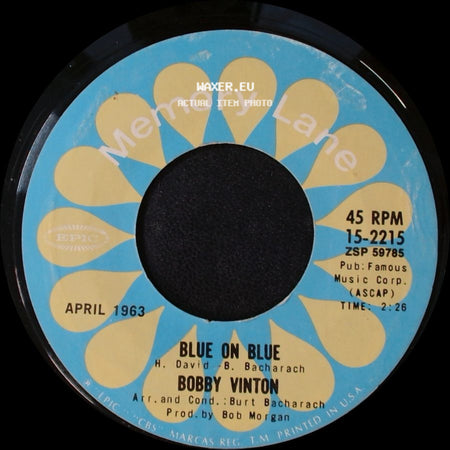 Bobby Vinton - Blue Velvet / Blue On Blue side B