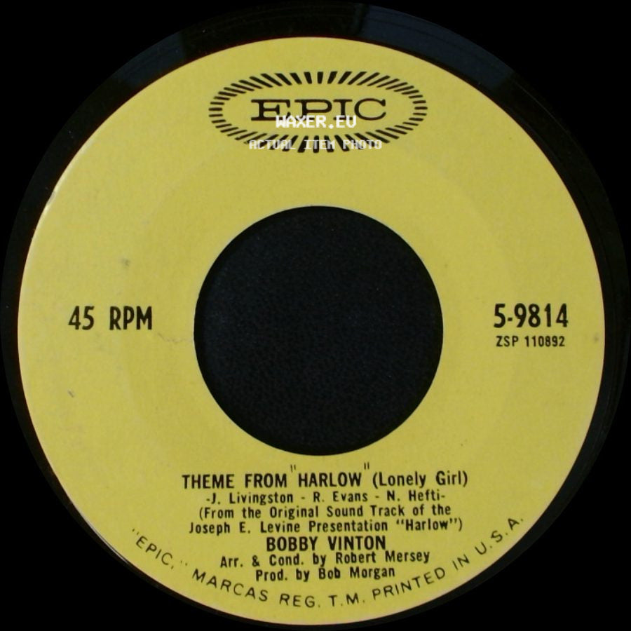 Bobby Vinton - If I Should Lose Your Love / Theme From "Harlow" (Lonely Girl) side B