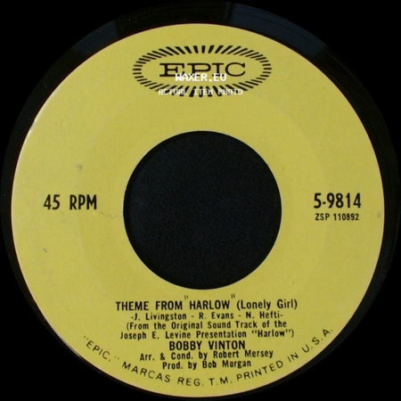 Bobby Vinton - If I Should Lose Your Love / Theme From "Harlow" (Lonely Girl) side B