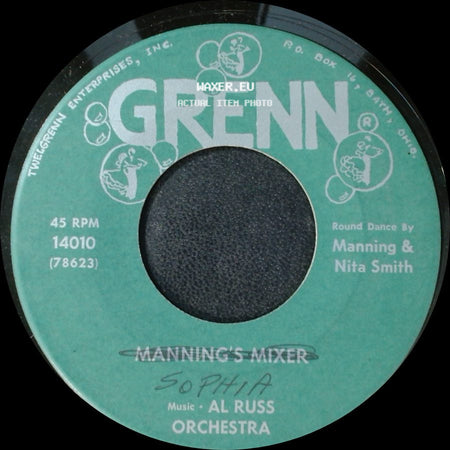 Al Russ Orchestra - Bye Bye Blues / Manning's Mixer side B