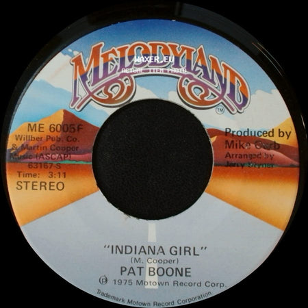 Pat Boone - Indiana Girl / Indiana Girl side A
