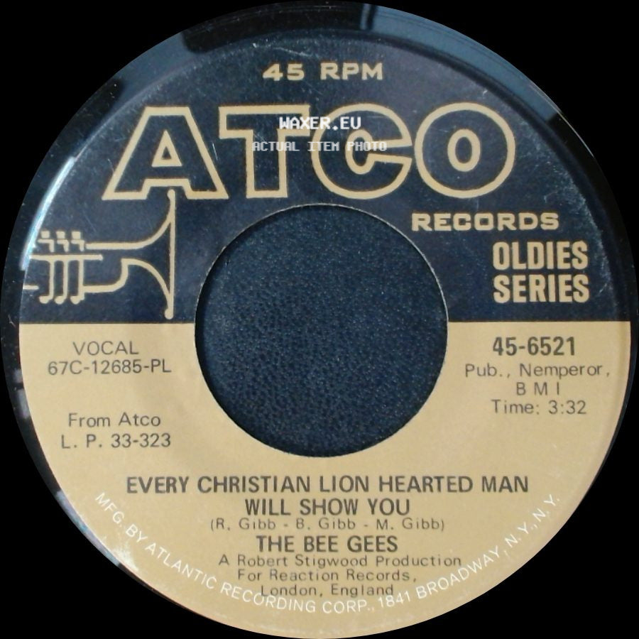 The Bee Gees - Holiday / Every Christian Lion Hearted Man Will Show You side B