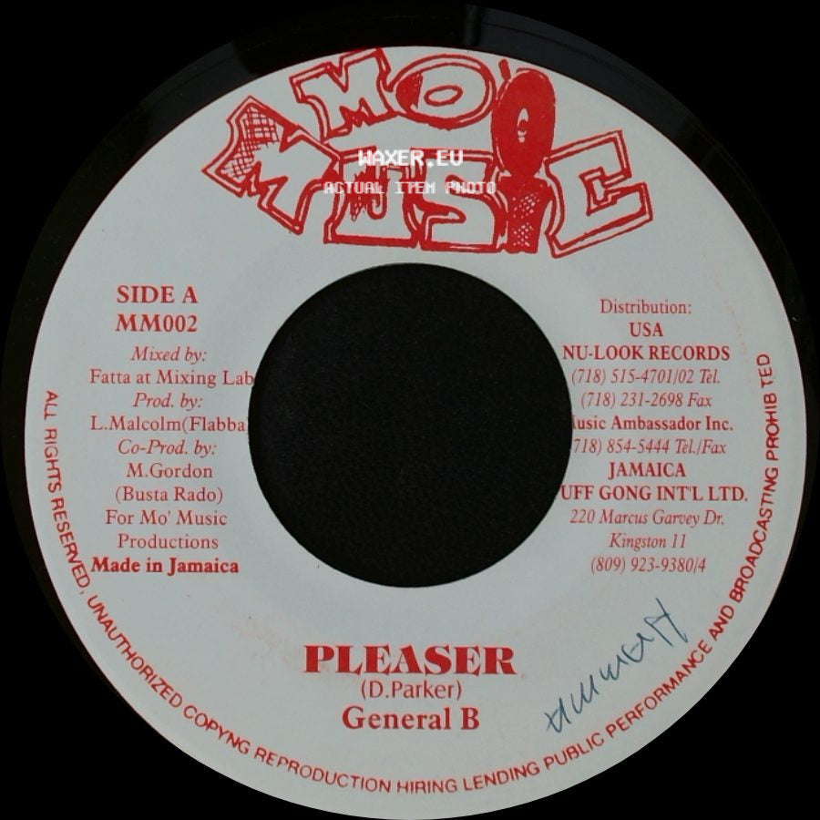 General B / Mad Man - Pleaser / James Bond (Version) side A