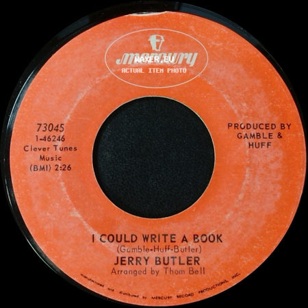 Jerry Butler - I Could Write A Book / Since I Lost You Lady side A