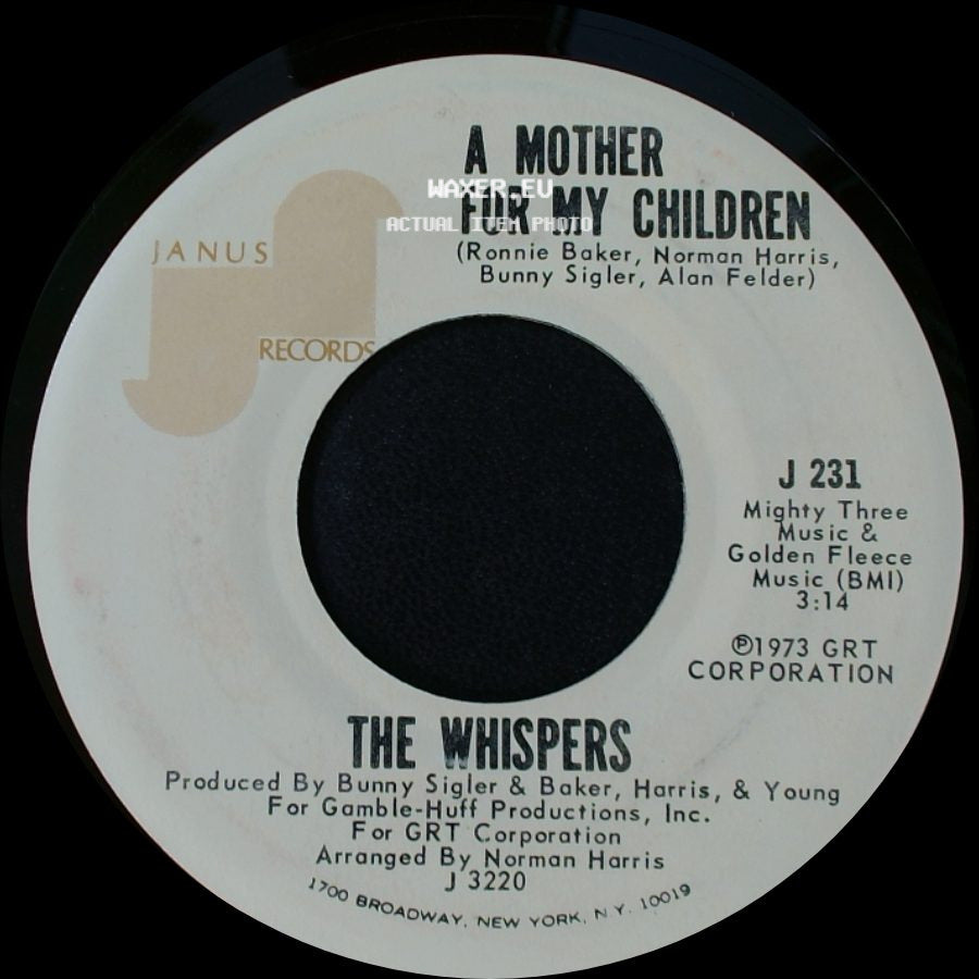 The Whispers - A Mother For My Children / What More Can A Girl Ask For? side A