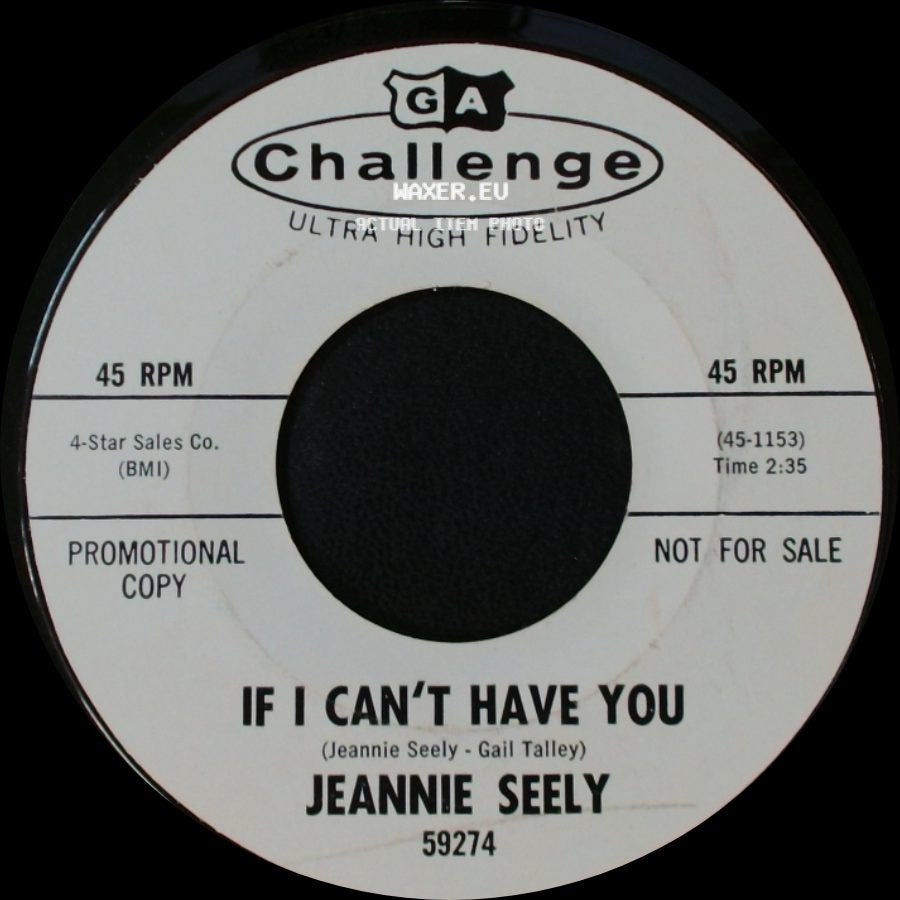 Jeannie Seely - Old Memories Never Die / If I Can't Have You side B